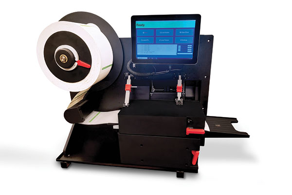 <p>A new four-inch duplex printer produces a linerless, double-sided pack slip label that replaces the traditional address label/packing list that required two printers.</p>