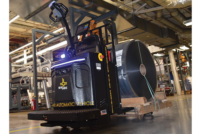 An autonomous lift truck offers the capability to move goods unrestrained by labor availability.