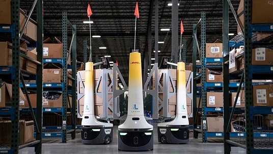 DHL Supply Chain is expanding its use of AMRs from Locus Robotics. The robots work collaboratively with warehouse associates to speed up order picking.