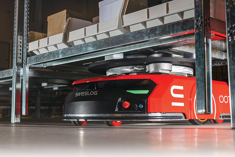 Autonomous mobile robots set their own paths, often bringing goods to people at pre-set locations. 