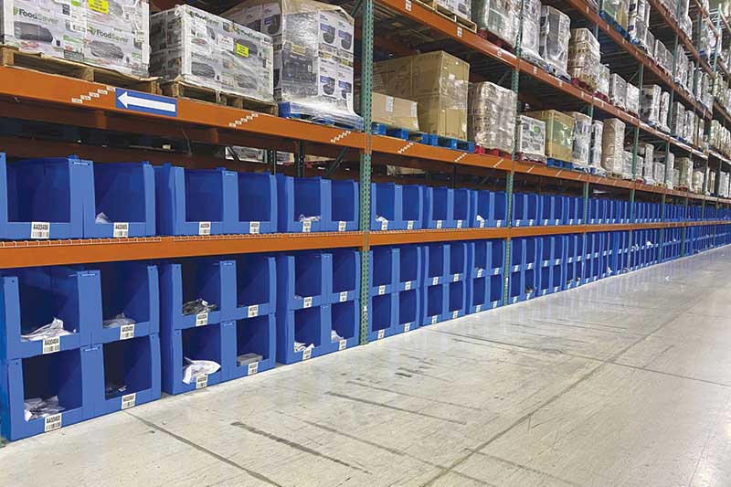 Simple and basic are two guiding forces in warehouse bin selection. 
