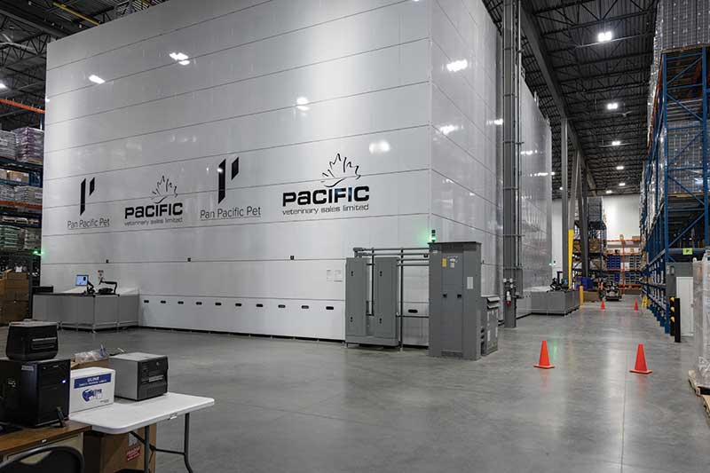Pan Pacific Pet’s new distribution center is powered by a goods-to-person picking system that delivers up to 400 lines per hour.