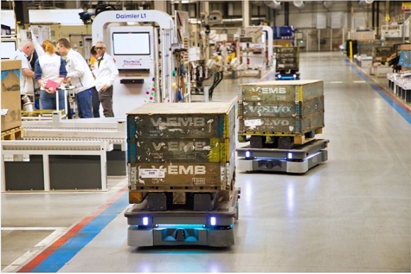 Many of MiR's customers have deployed its mobile robots at production scale to automate material moves.
