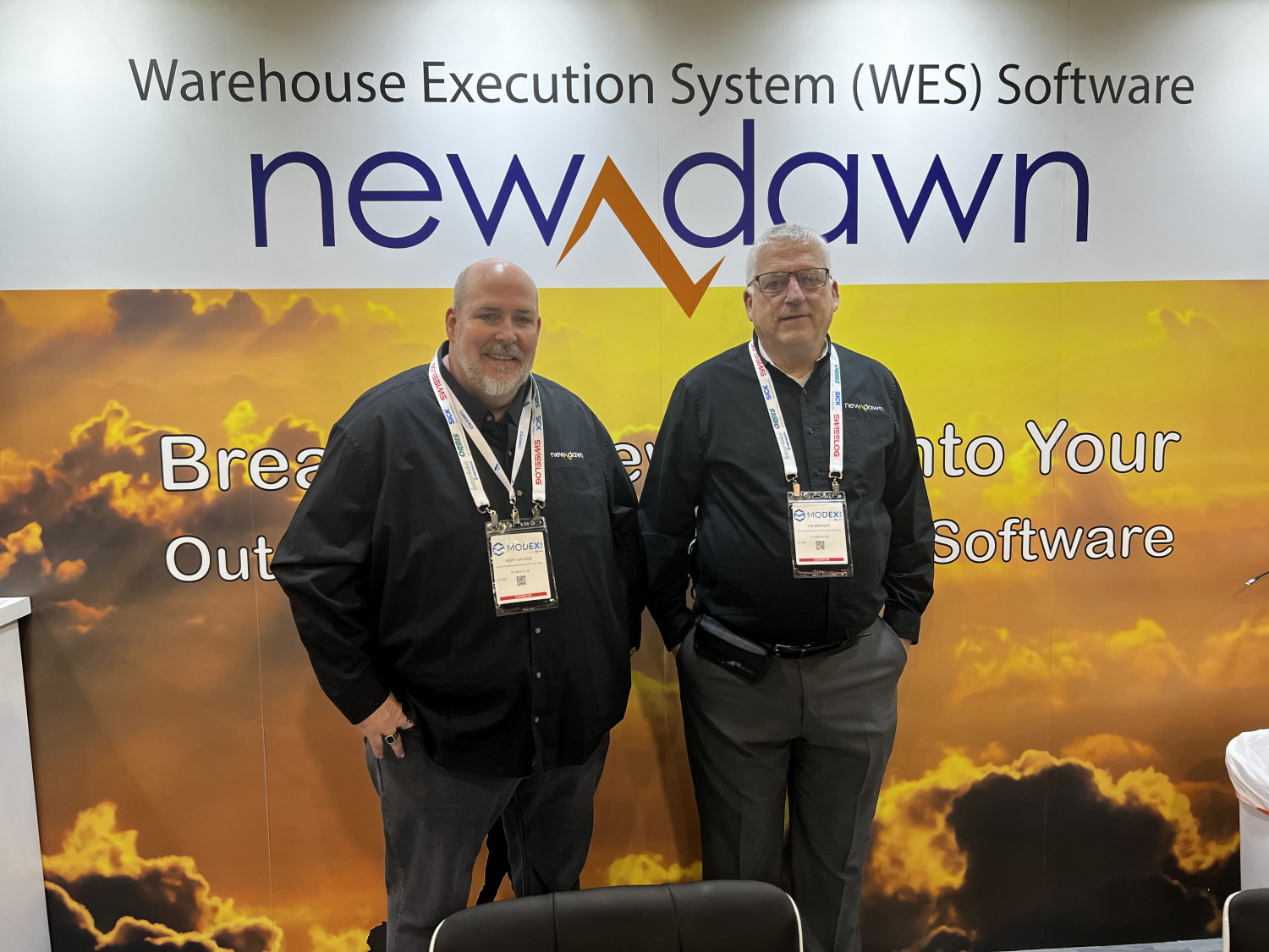 New Dawn's Kory Savage, CTO and founder (left), and Tim Krisher, VP sales
