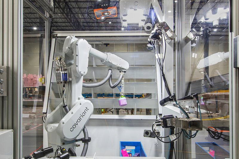 A Covariant robot at the Capacity warehouse.