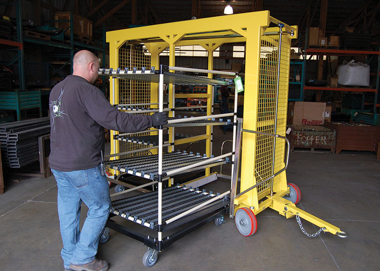 Topper has seen an increase in interest in Mother Daughter Cart Systems, which can be pulled by an AGV or tugger and don’t need to be decoupled.