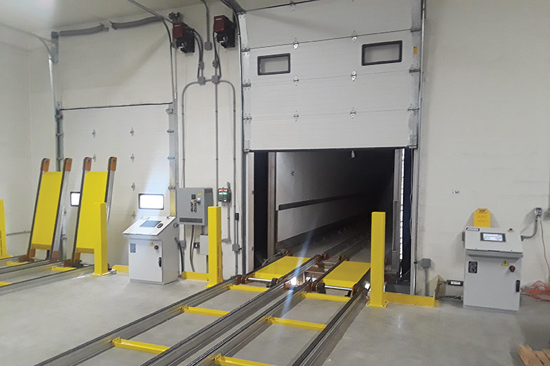 Using equipment like KEITH’s Freight Runner Dock to Trailer System, companies can stage pallets on the dock and have the system automatically transport the load into the trailer.