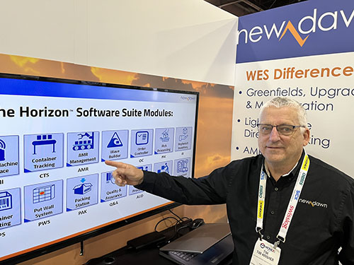Tim Krisher, VP of sales for New Dawn, explains the modular functions within the WES.