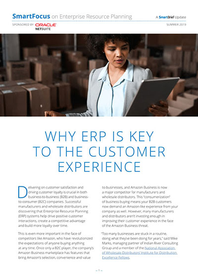 Why ERP Is Key to the Customer Experience